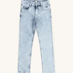 Pantaloons Junior Blue Tapered Fit Jeans-picture-36