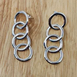 COLOUR OUR DREAMS Silver Plated Contemporary Korean Drop Earrings-picture-31