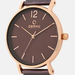 Obaku Women Brown Analogue Watch V197LXVNMN image 3