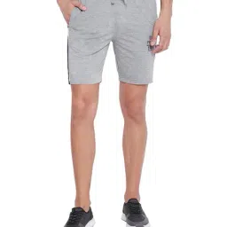 Duke Grey Heathered Casual Shorts-image-74