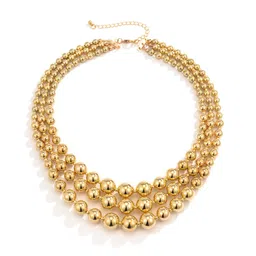 shining diva fashion Latest Stylish Fancy Multilayer Necklace for Women and Girls (16551np) image 1