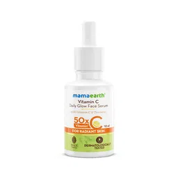 Mamaearth Vitamin C Daily Glow Face Serum for Men & Women - Vitamin C Serum for Glowing Skin, Oily Skin & Dark Spots, With 50x Vitamin C -10ml image 1