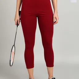 PAAVKI Pack Of 2 Pure Cotton Mid-Rise Slim-Fit 2-Way Stretchable Ankle-Length Leggings-image-77