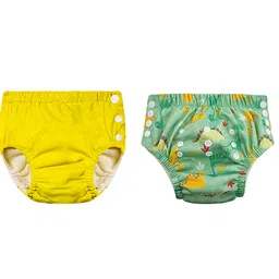 Chinmay Kids Reusable Swim Diaper Pants Pack of 2 Soft Adjustable and Leak-Proof Unisex Swimming Pool Wear for Infant Boys and Girls-picture-24