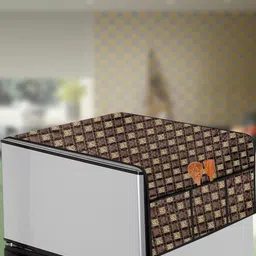 The Furnishing Tree Brown Plastic Refrigerator Cover-picture-35