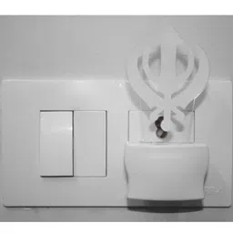 SOMIL Green & Blue Textured Glass Abstract Shaped Wall Lamp image 2