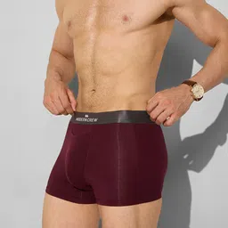 MODERN CREW Men Solid Premium Micro Modal Short Trunk MC-ST-002-CL-WT-S image 2