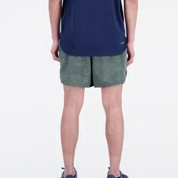 New Balance Olive Printed Regular Fit Sports Shorts image 2