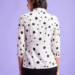 Fablestreet Off-White Printed Top image 2