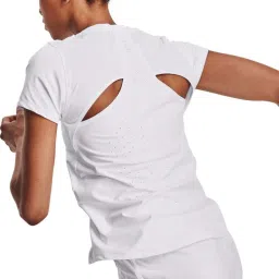 UNDER ARMOUR White Logo Print Sports T-Shirt image 2