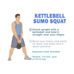 Protoner Cast Iron Vinyl Coated Kettle Bell (Red) Size - 8 kg image 2