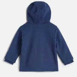 MINIKLUB Kids Dark Blue Printed Full Sleeves Jacket image 2