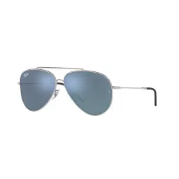 Ray-Ban Reverse  | Silver Sunglasses ( 0RBR0101S | Pilot | Silver Frame | Grey Lens ) image 2
