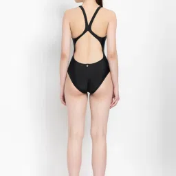 adidas Black Plain Swimsuit image 2