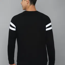 Allen Solly Black Regular Fit Cotton Sweatshirt image 2