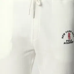 R&B Ivory Cotton Regular Fit Printed Trackpants image 3