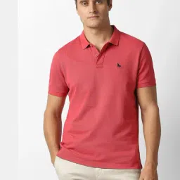 Van Heusen Red Cotton Regular Fit T-Shirt-picture-26