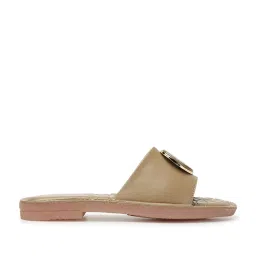 Elle Women's Beige Casual Sandals image 2
