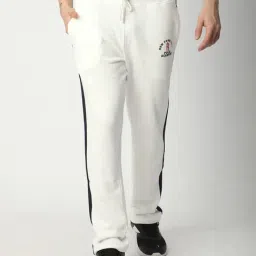 R&B Ivory Cotton Regular Fit Printed Trackpants-picture-48