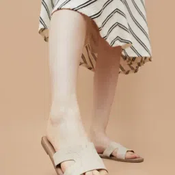 Code by Lifestyle Women's Cream Casual Sandals-picture-24