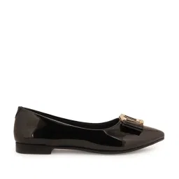 Elle Women's Black Flat Ballets image 2