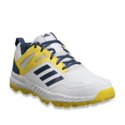 Adidas Men's Cririse V2 White Cricket Shoes image 2