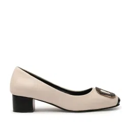 Elle Women's Cream Casual Pumps image 2