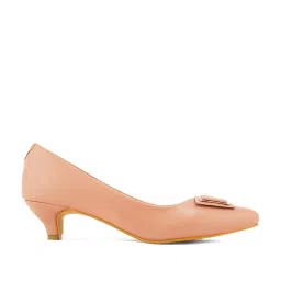 Elle Women's Peach Casual Pumps image 2