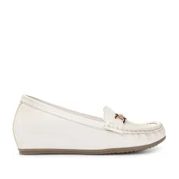 Elle Women's White Casual Loafer image 2
