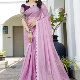 K 5 Fashion Checked Festive Saree-picture-39