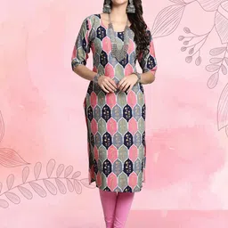 Ethnic basket Women Pack Of 2 Multicoloured Crepe Kurtas image 5