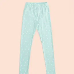 Pantaloons Junior Mint Green Printed Leggings-image-72