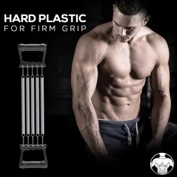 PAXMAX Steel 5 Spring Portable Adjustable Resistance Professional Gym Exercise Chest Pull Expander image 2