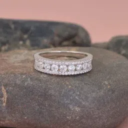 Ornate Jewels 925 Silver American Diamond Eternity B& Ring for Women-picture-40