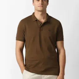 Van Heusen Brown Cotton Regular Fit T-Shirt-picture-20