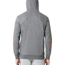 Van Heusen Sport Regular Fit Media Pocket Ultra Soft Solid Hoodie - Mid Grey Melange image 2