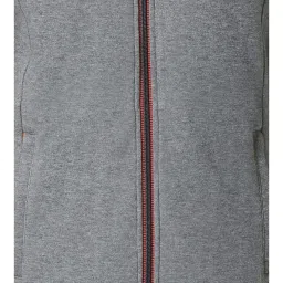 Van Heusen Sport Regular Fit Media Pocket Ultra Soft Solid Hoodie - Mid Grey Melange image 5