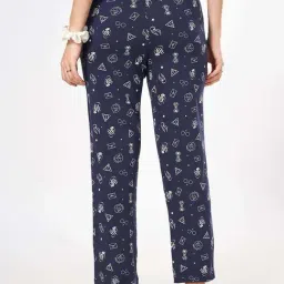 Dreamz by Pantaloons Navy Cotton Printed Pyjama image 2