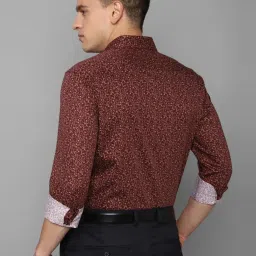 Louis Philippe Gods & Kings Brown Cotton Regular Fit Printed Shirt image 2