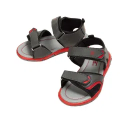 Fame Forever by Lifestyle Kids Grey & Red Floater Sandals image 2