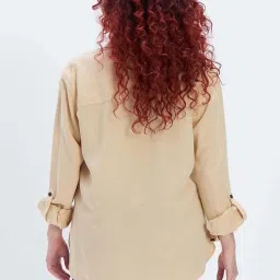 American Eagle Outfitters Beige Regular Fit Shirt image 2