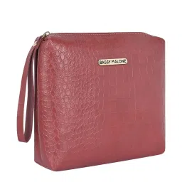 Bagsy Malone Red Textured Pouch image 2