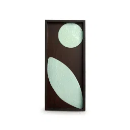 ExclusiveLane Leaflet Brown & Green Wood Wall Art image 2