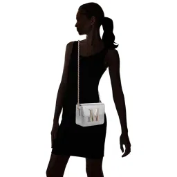 Esbeda Silver Embellished Small Sling Handbag image 2