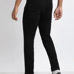 Lee Bruce Black Skinny Fit Lightly Washed Jeans image 2