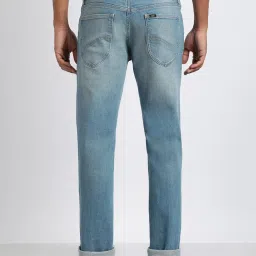 Lee Travis Light Blue Slim Fit Heavily Washed Jeans image 2