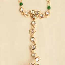 Jaypore Gold Hand Harness Bracelet image 2