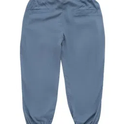 Cantabil Kids Blue Cotton Regular Fit Trousers image 2