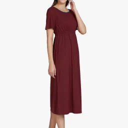 Amante Maroon Chemise Dress image 3