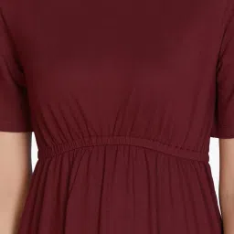 Amante Maroon Chemise Dress image 4